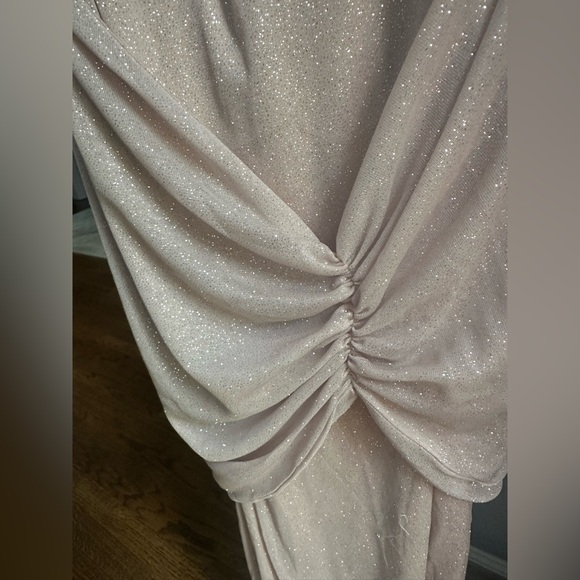 Shimmer Nude Strapless Evening Gown Small Angel Lane Clothing Small - Picture 8 of 8